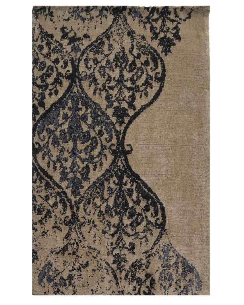 Abstract Beige Polyester Carpet