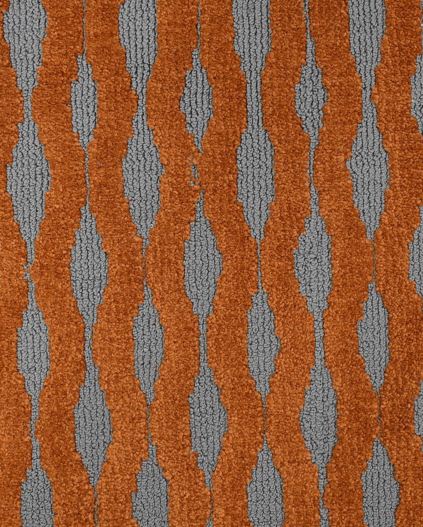 Nomadic Gold & Grey Abstract Polyester Carpet