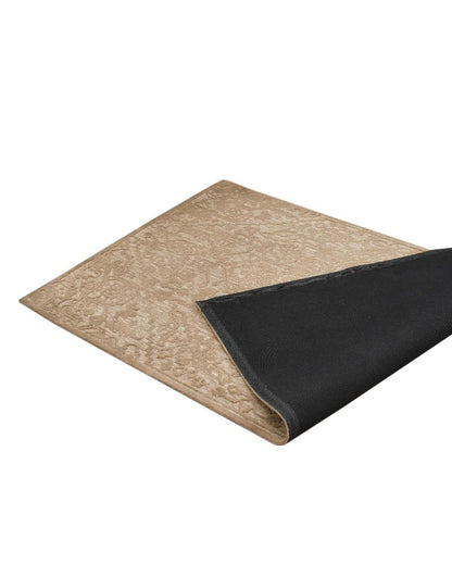 Dynamic Brown & Beige Traditional Polyester Carpet