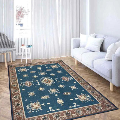 Traditional Art Pattern Washable Polyester Carpet | 6 x 4 Feet