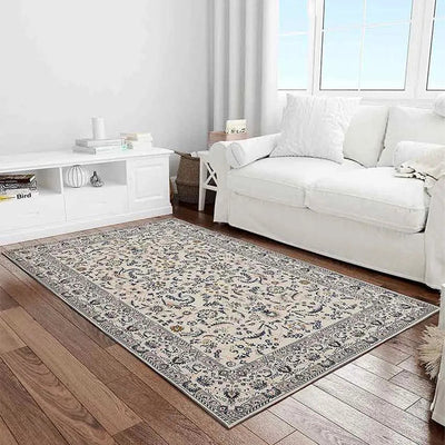 Classy Multicolor Washable Polyester Carpet | 6 x 4 Feet