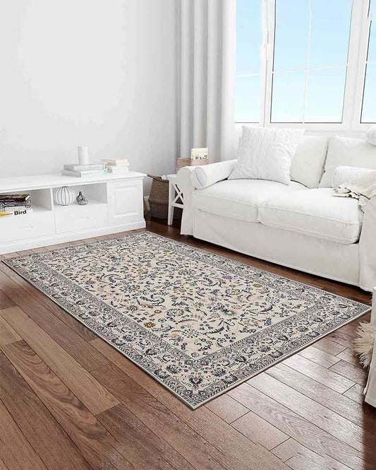 Classy Multicolor Washable Polyester Carpet | 6 X 4 Ft