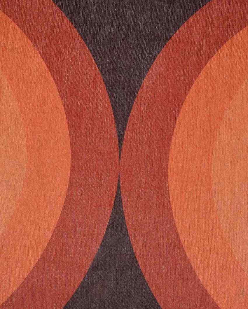 Rainbow Washable Polyester Carpet | 6 X 4 Ft Orange