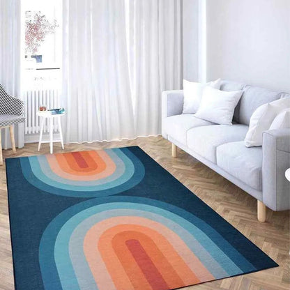 Rainbow Washable Polyester Carpet | 6 x 4 Feet