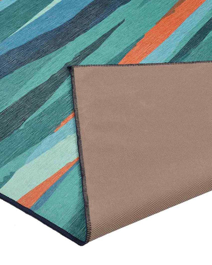 Sword Mark Washable Polyester Carpet | 6 X 4 Ft Orange