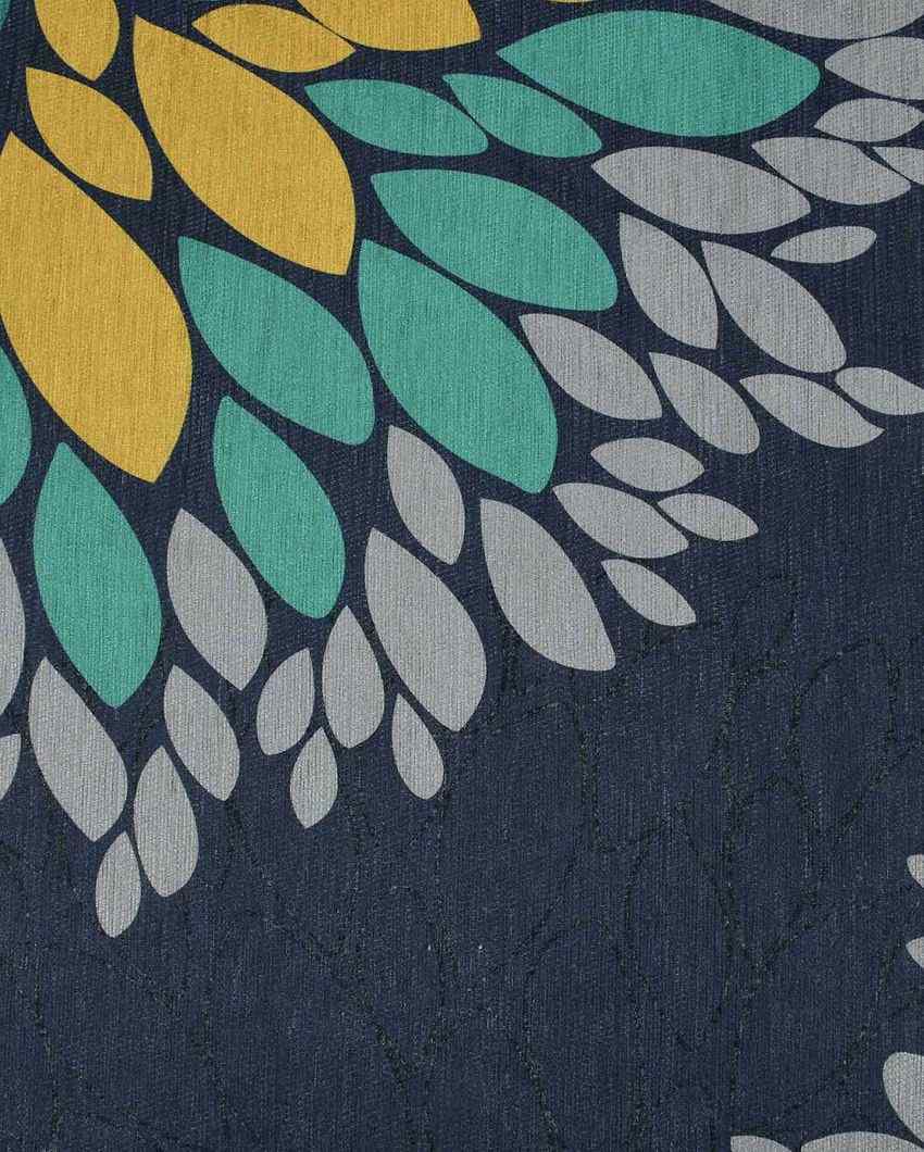 Marigold Multicolor Flower Washable Polyester Carpet | 6 X 4 Ft