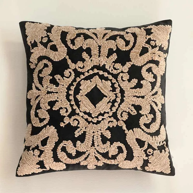 Sumya Cushion Cover| Multiple Colors Black