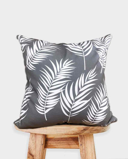 Wildly Chic And Leaf Poly Canvas Cushion Covers | Set Of 5 | 16 x 16 inches