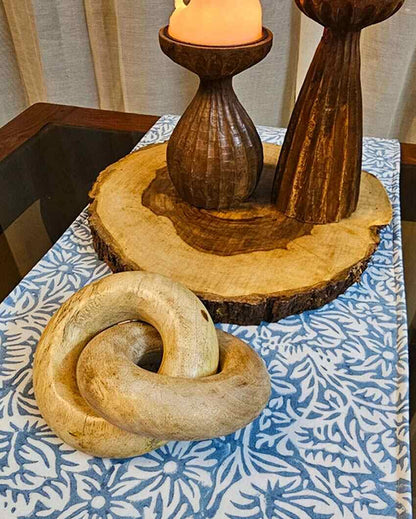 Masterfully Intertwined Infinity Knots Make Wooden Marvel Showpiece | 6 x 5 x 4 inches