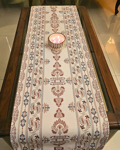 Artisan Touch Traditional Printed Table Runner | 14 X 52 inches
