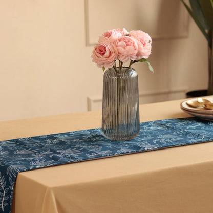 Breezy, Blue & White Table Runner | 12 x 72 Inches