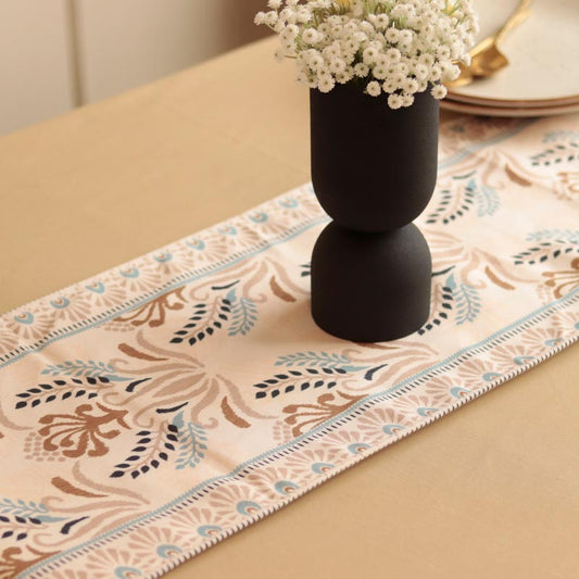 Multicolor Indian Tradition Ikkat Pattern Table Runner | 72 X 12 Inches Default Title