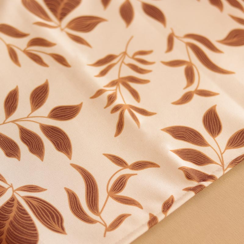 Beautiful Brown Leaves On Table Runner | 72 X 12 Inches - Dusaan