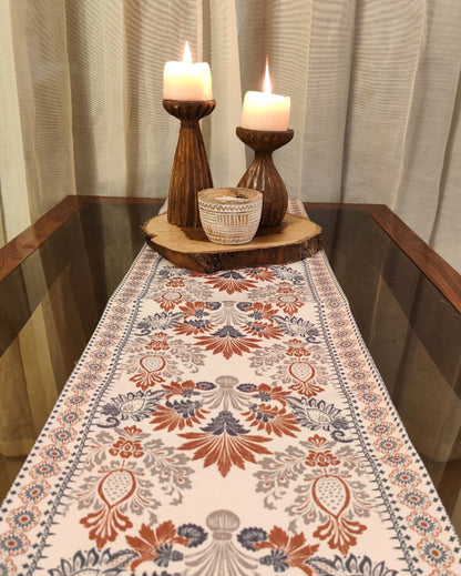 Heritage Elegance Table Runner With Traditional Indian Motifs | 72 X 12 inches