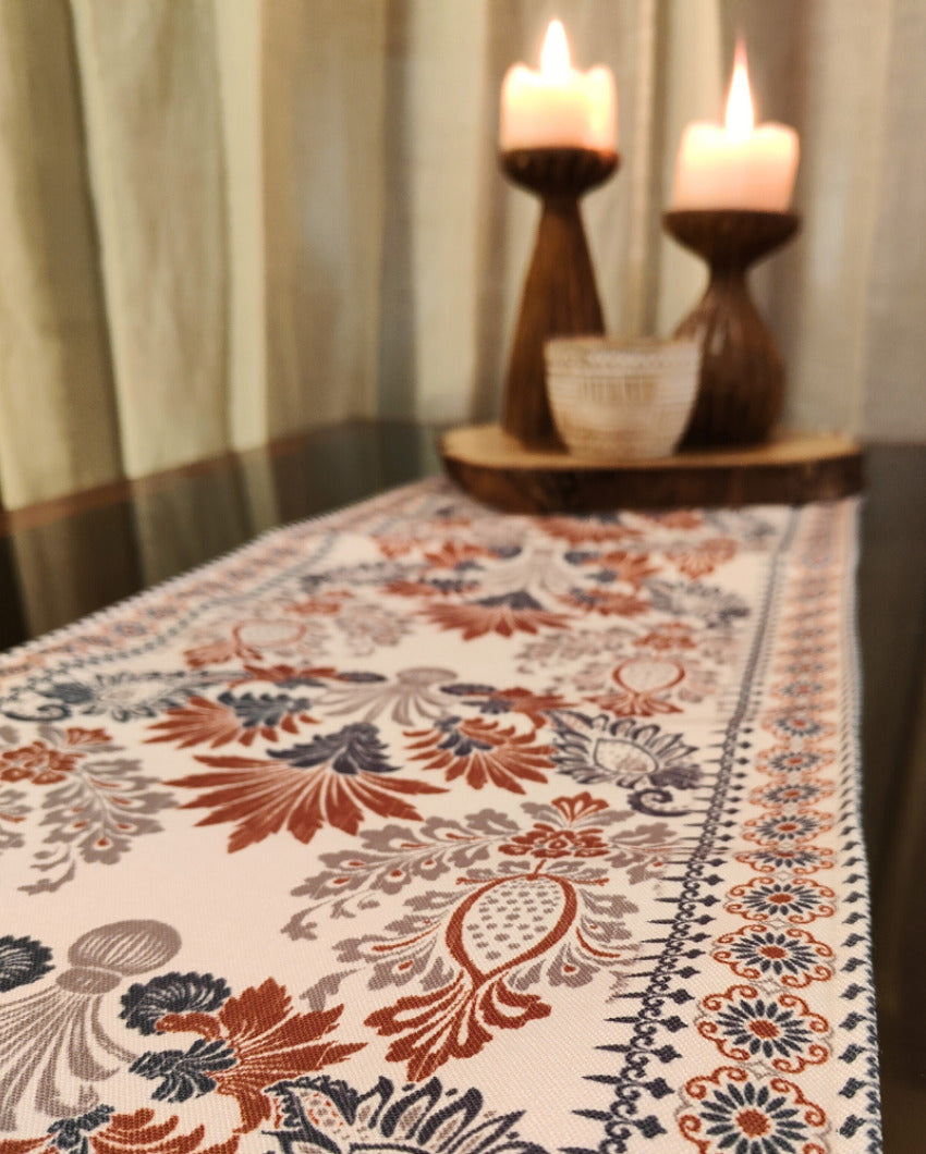 Heritage Elegance Table Runner With Traditional Indian Motifs | 72 X 12 inches