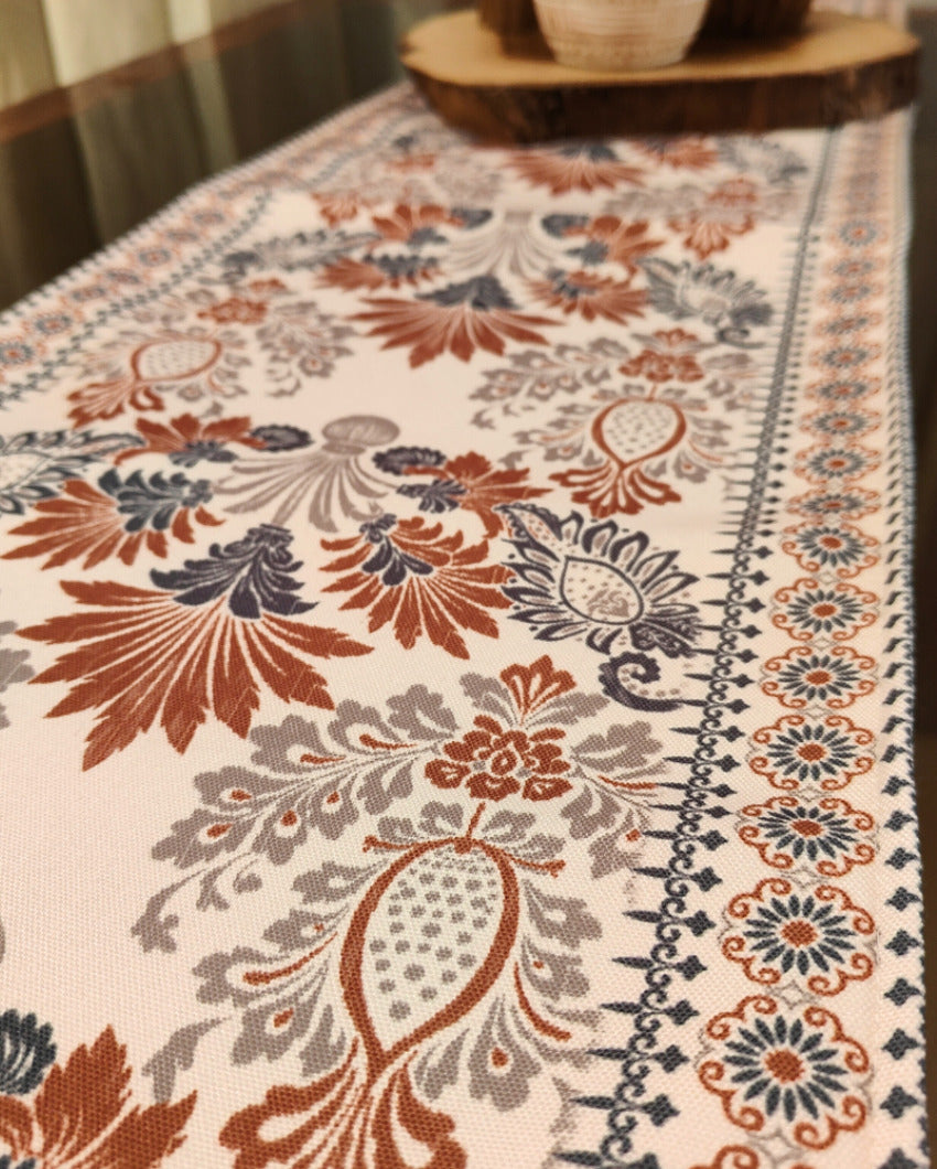 Heritage Elegance Table Runner With Traditional Indian Motifs | 72 X 12 inches