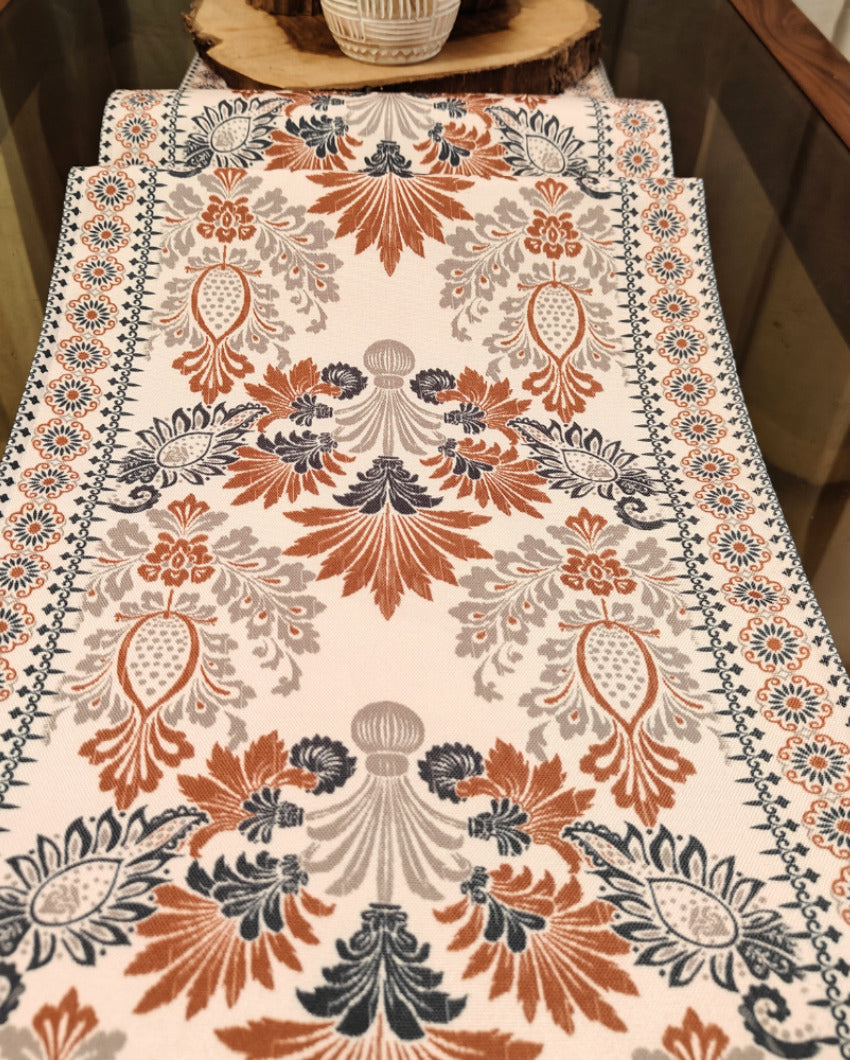 Heritage Elegance Table Runner With Traditional Indian Motifs | 72 X 12 inches