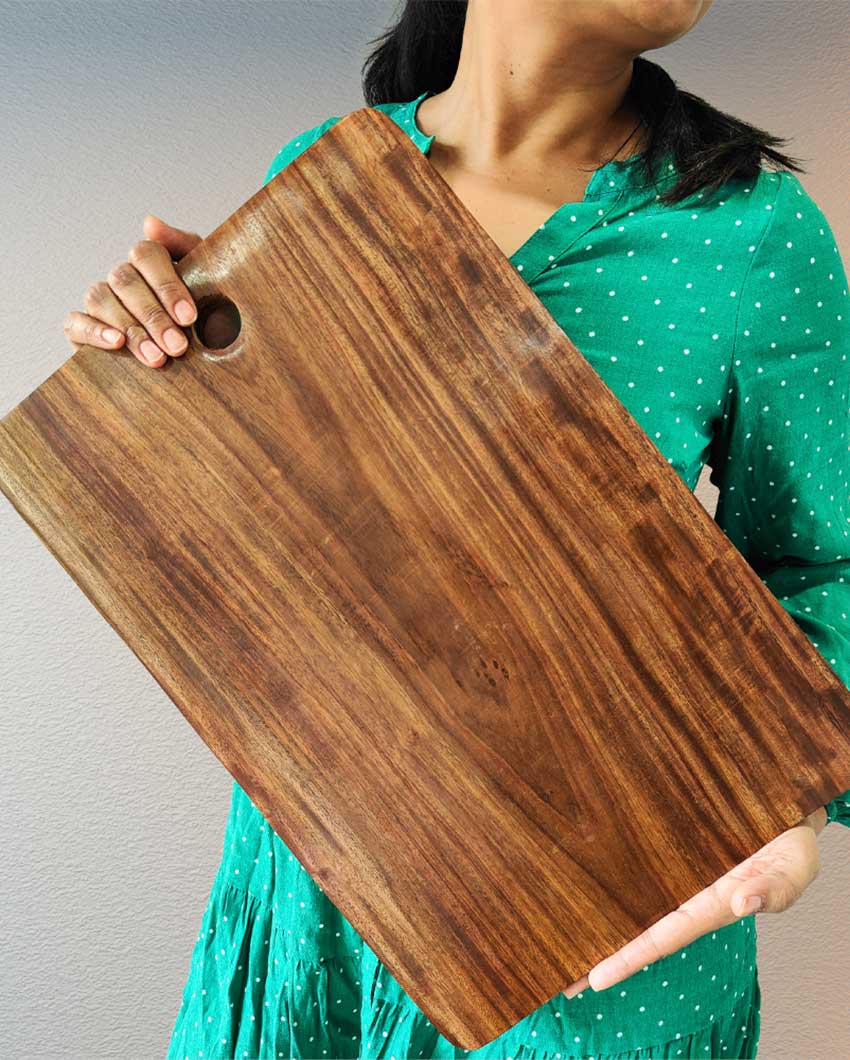 Premium Handmade Sheesham Wood Chopping Board | 18 x 12 inches