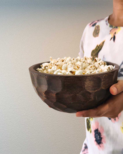 Stylish Mango Wood Serving Bowl | 8 x 5 inches