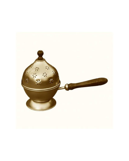 Iron Brass Incense Burner Loban Burner with Handle