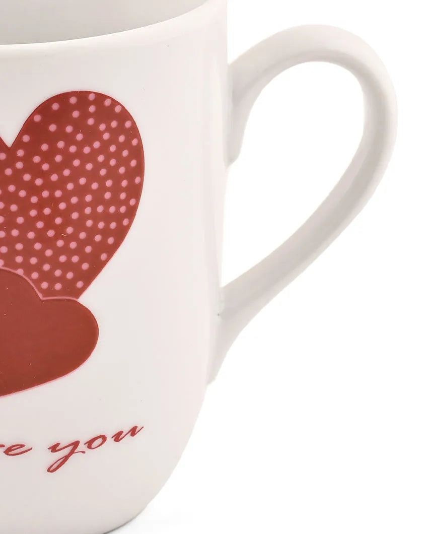 I Love You Porcelain Coffee Mugs | Set of 2