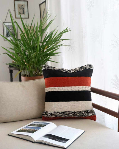 Brick Wall Cotton Cushion Cover | 18 x 18 inches