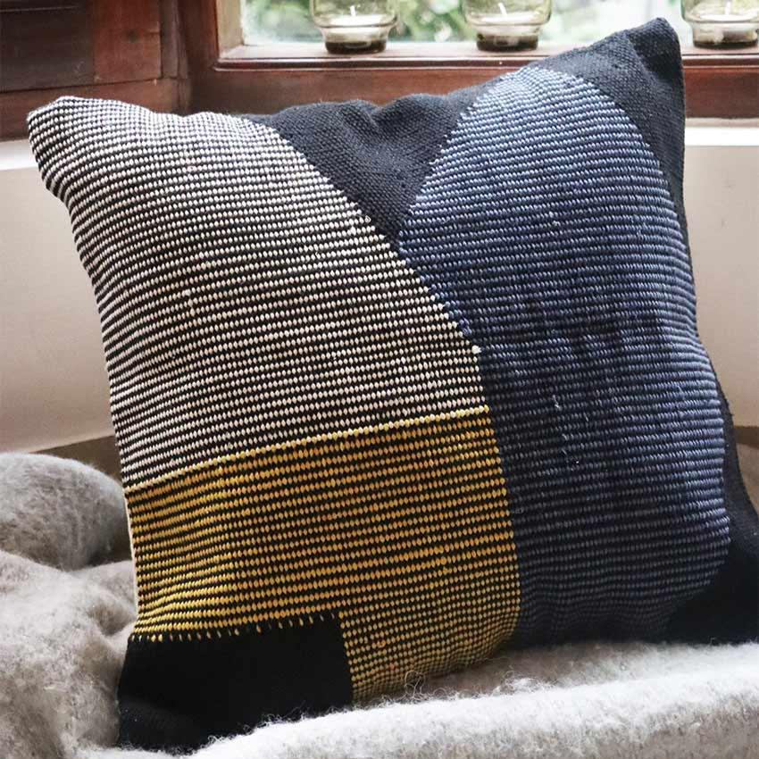 Twilight Mesh Cotton Cushion Cover | 18 x 18 inches