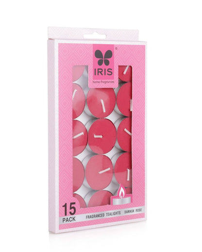 Iris Homefragrances Tealights| 9G Each | Set Of 4 Damask Rose