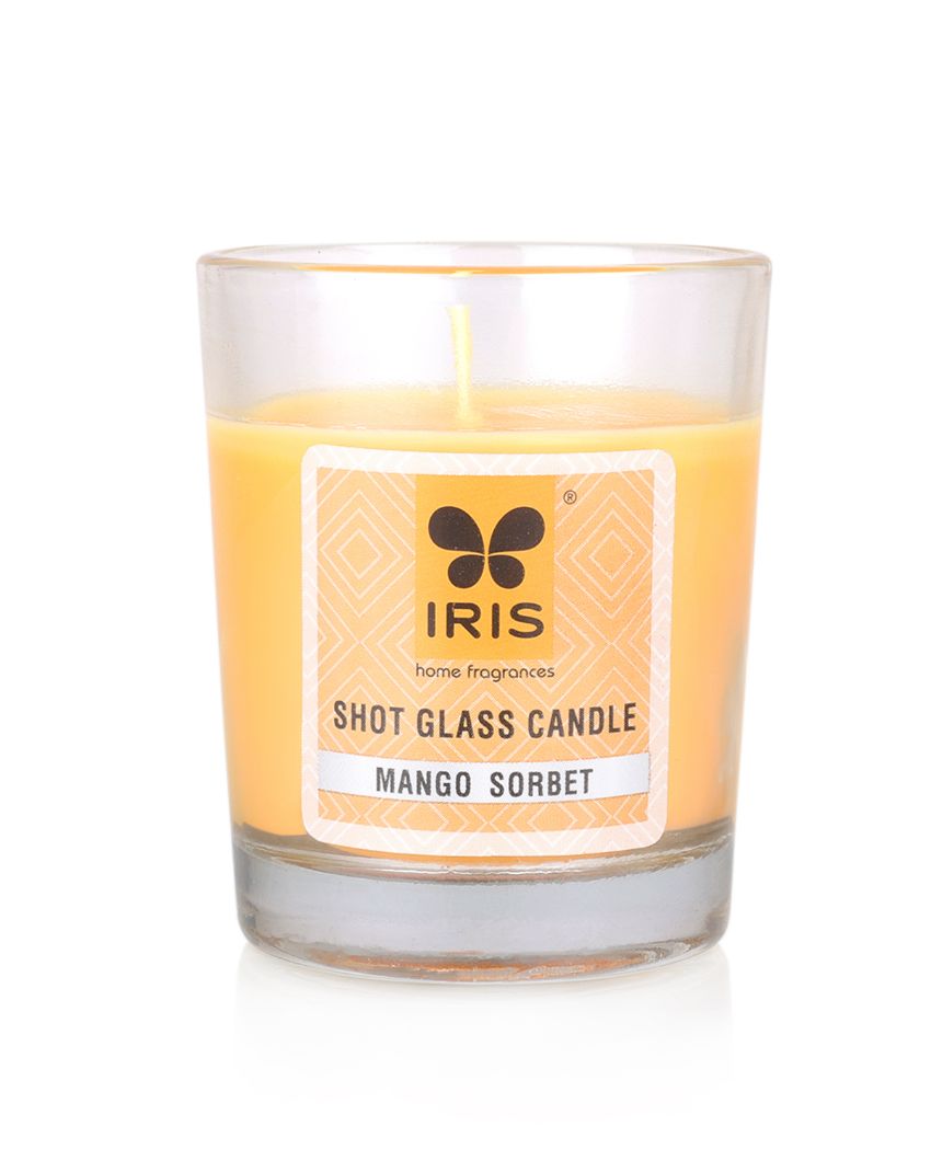 Iris Homefragrances Shot Glass Candles | 40G | Set Of 6 Mango Sorbet