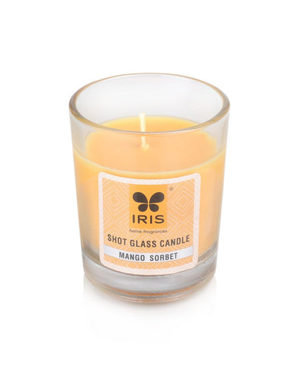 Iris Homefragrances Shot Glass Candles | 40G | Set Of 6 Mango Sorbet