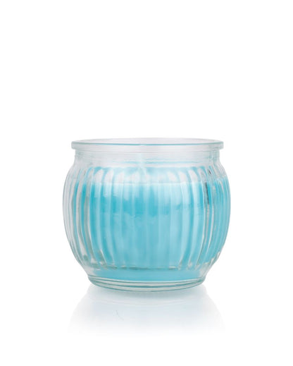 Iris Homefragrances Ribbed Jar Candles | 110G | Set Of 4 Cool Blue
