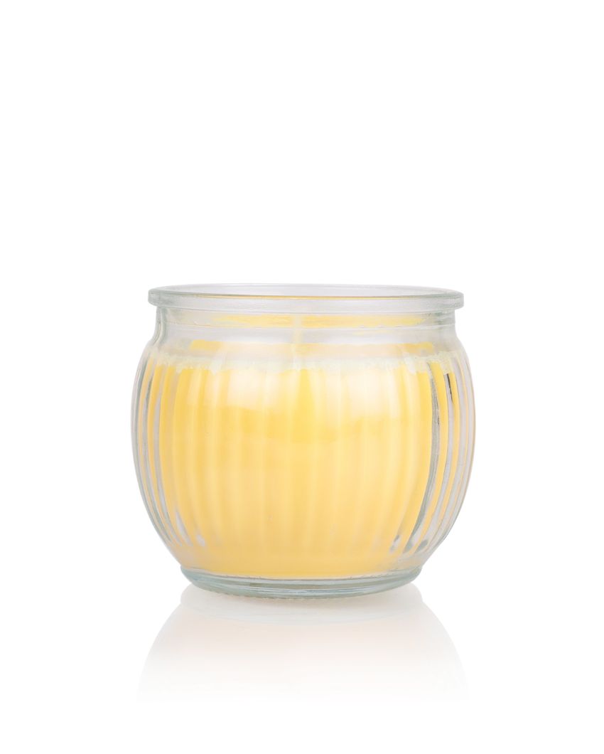 Iris Homefragrances Ribbed Jar Candles | 110G | Set Of 4 Mango Sorbet