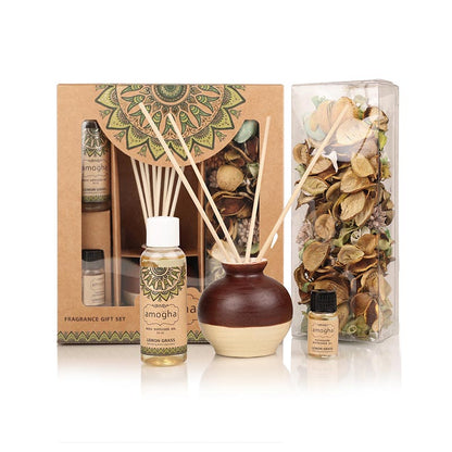 Reed Diffuser Fragrance Gift Set | Multiple Options Lemon Grass
