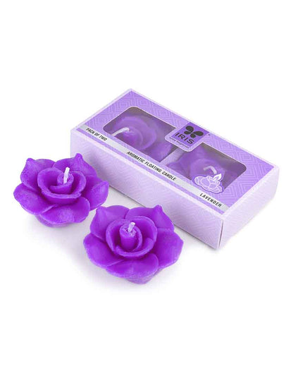 Iris Homefragrances Aromatic Floating Candles | 40G | Set Of 8 Lavender
