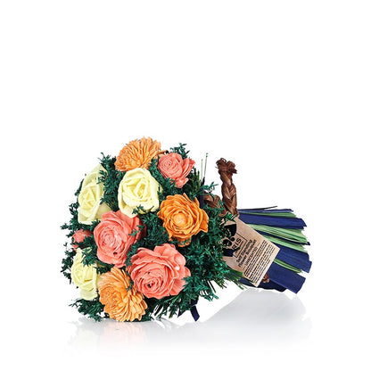 Julian  Fragrance Self Standing Flower Boquet | Multiple Colors Multicolor