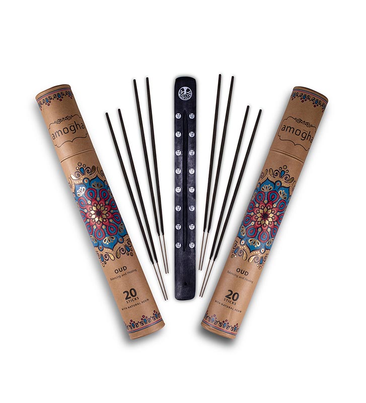 Lucia Amogha Masala Incense Sticks | Pack Of 2 | Multiple Fragrances Oud