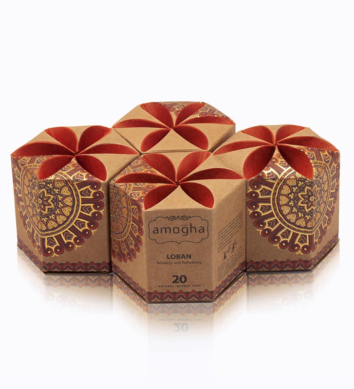 Abigia Amogha Incense Cone | Pack Of 4 | Multiple Fragrances Loban