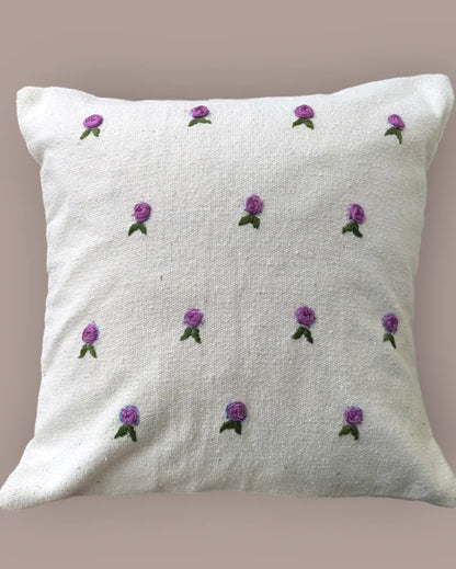 Armonia Decorative Hand Made Cotton Cushion Cover Purple