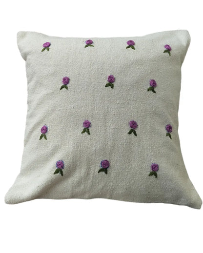 Armonia Decorative Hand Made Cotton Cushion Cover Purple