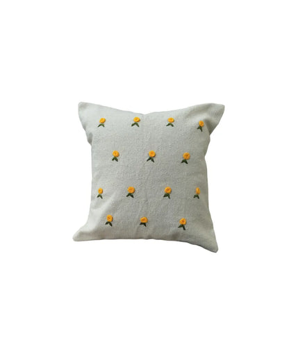 Armonia Decorative Hand Made Cotton Cushion Cover Yellow