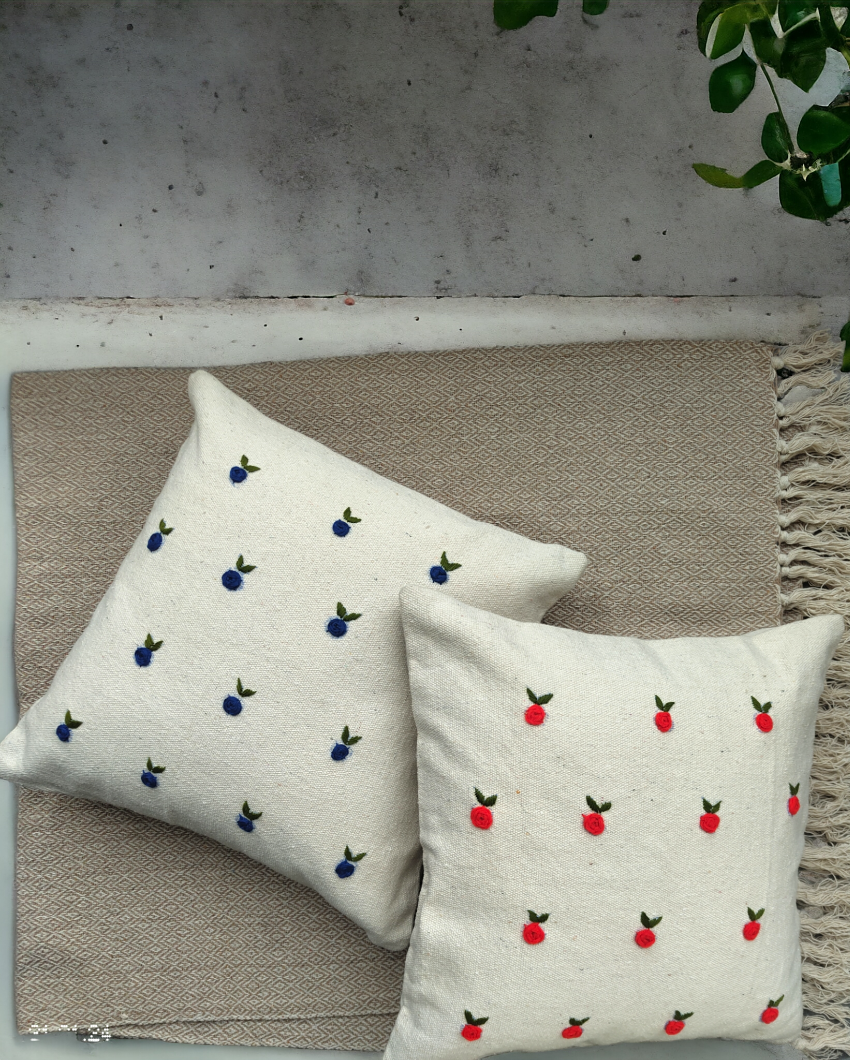 Armonia Decorative Hand Made Cotton Cushion Cover Blue