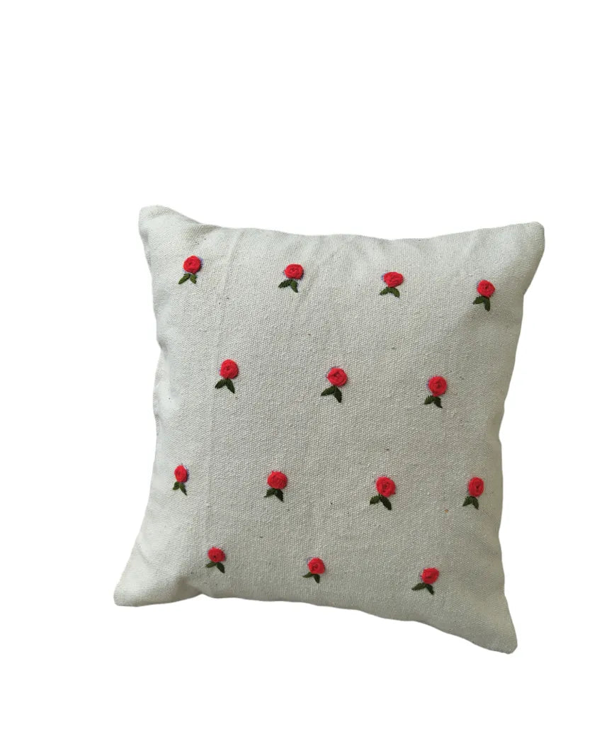 Armonia Decorative Hand Made Cotton Cushion Cover Red