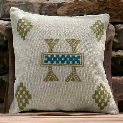 Grace Embroidered Cushion Cover | 18  X 18 Inches