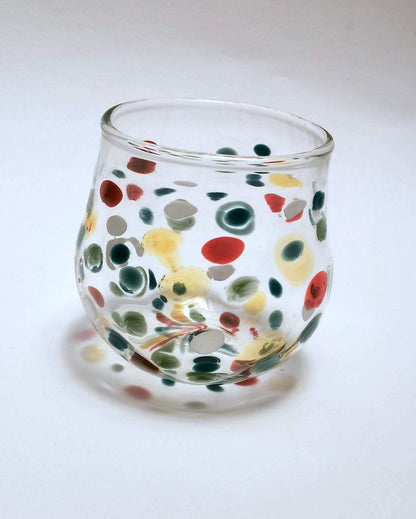 Ira Colorful Design Art Juice Glass