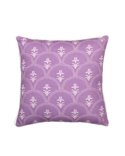 Iris Design Cotton Cushion Covers | 16 x 16 inches