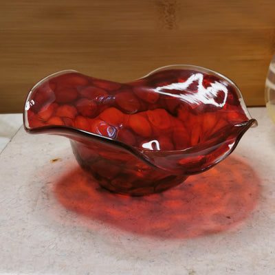 Iris Art Bubble Design Glass Bowl