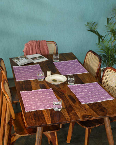Iris Design Cotton Placemats | 13 x 19 inches