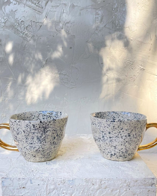 Splatter Ceramic Cups | Set Of 4