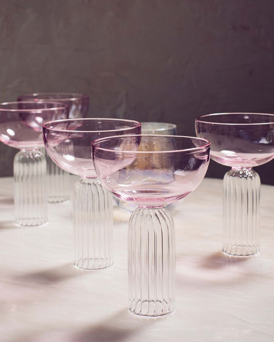 Dd Stem Glasses | Set Of 4 Pink