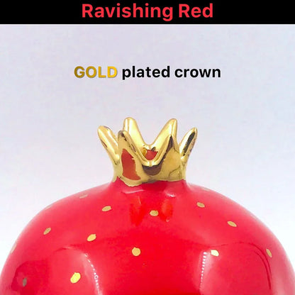 Ceramic Pomegranate Showpiece | 4 inch | Multiple Colors Ravishing Red